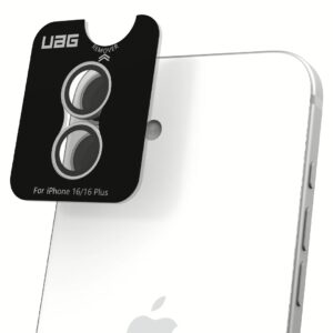 UAG รุ่น Lens Shield - กระจกเลนส์กล้อง iPhone 16 / 16 Plus - สี Titanium