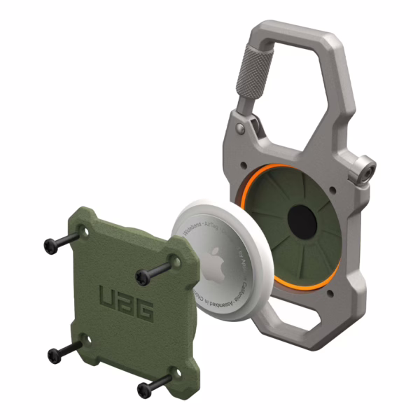 UAG รุ่น Monarch - เคส AirTag - สี Olive Drab/Silver