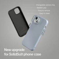 Rhinoshield รุ่น SolidSuit - เคส iPhone 16 Pro - สี Classic Ash Grey
