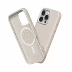 Rhinoshield รุ่น SolidSuit (MagSafe Compatible) - เคส iPhone 16 Pro - สี Classic Shell Beige