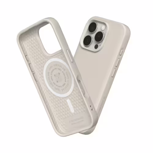 Rhinoshield รุ่น SolidSuit (MagSafe Compatible) - เคส iPhone 16 Pro - สี Classic Shell Beige