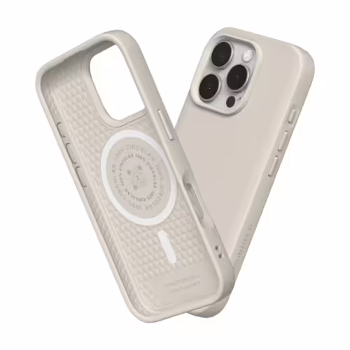 Rhinoshield รุ่น SolidSuit (MagSafe Compatible) - เคส iPhone 16 Pro Max - สี Classic Shell Beige