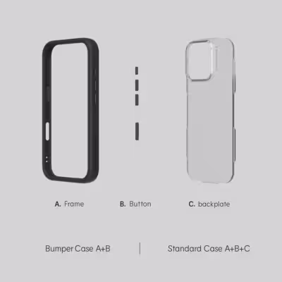 Rhinoshield รุ่น Mod NX - เคส iPhone 16 - สี Black
