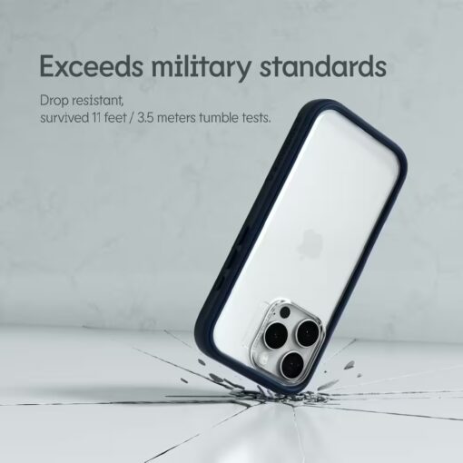 Rhinoshield รุ่น Mod NX - เคส iPhone 16 Pro Max - สี Navy Blue - Image 3