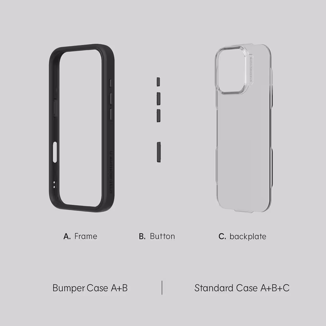 Rhinoshield รุ่น Mod NX - เคส iPhone 16 - สี Black
