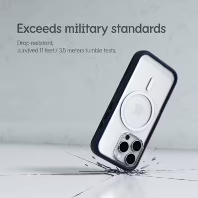 Rhinoshield รุ่น Mod NX (MagSafe Compatible) - เคส iPhone 16 Pro Max - สี Platinum Gray