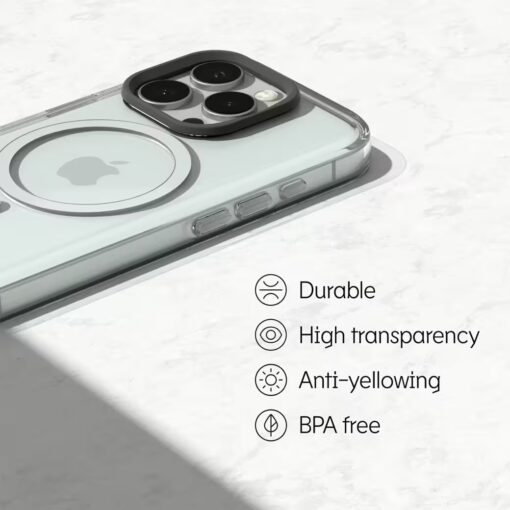 Rhinoshield รุ่น Clear Case (MagSafe Compatible) - เคส iPhone 16 Pro Max - สี Clear - Image 5