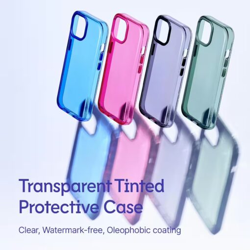 Rhinoshield รุ่น JellyTint (MagSafe Compatible) - เคส iPhone 16 Pro Max - สี Cyber Blue - Image 3