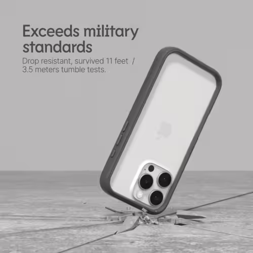 Rhinoshield รุ่น CrashGuard NX - เคส iPhone 16 Pro - สี Navy Blue