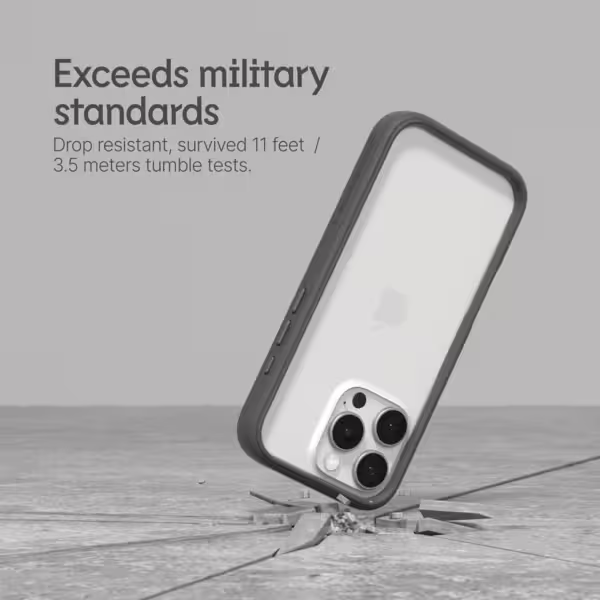 Rhinoshield รุ่น CrashGuard NX - เคส iPhone 16 Pro Max - สี Black