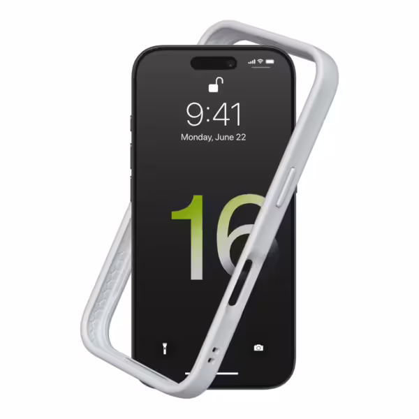 Rhinoshield รุ่น CrashGuard NX - เคส iPhone 16 Pro Max - สี Platinum Gray