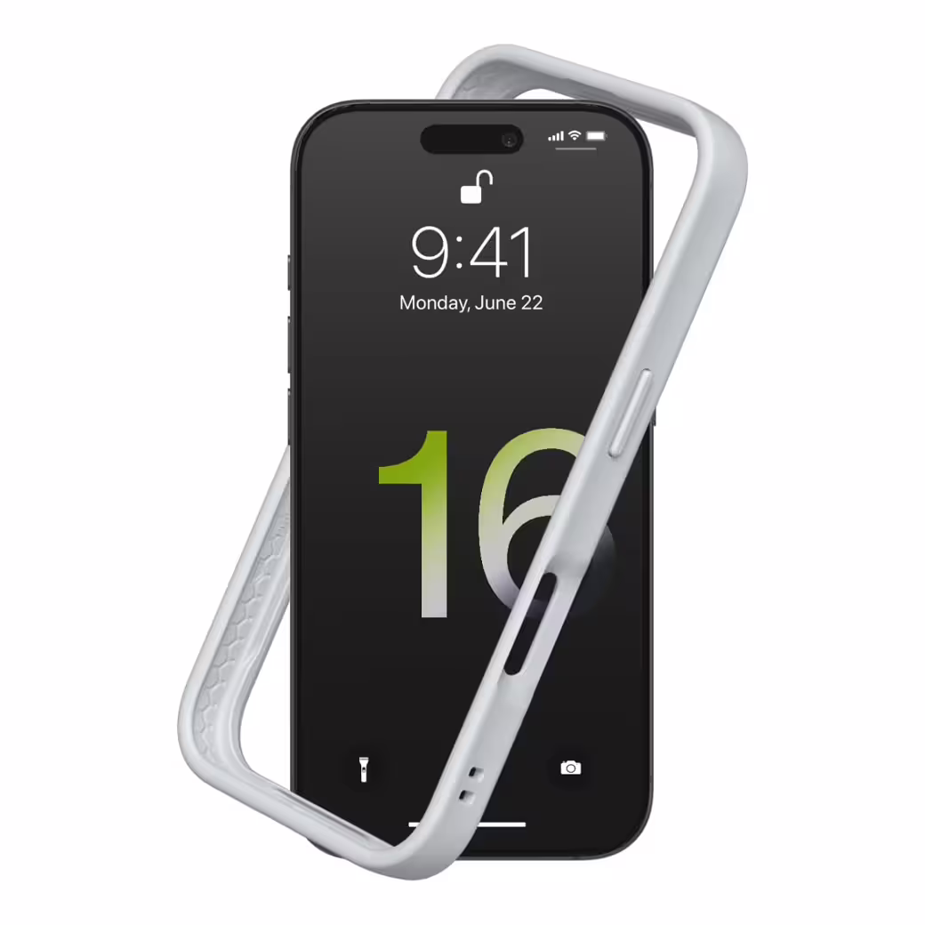 Rhinoshield รุ่น CrashGuard NX - เคส iPhone 16 Pro Max - สี Platinum Gray