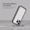 Rhinoshield รุ่น CrashGuard NX - เคส iPhone 16 Pro Max - สี Platinum Gray