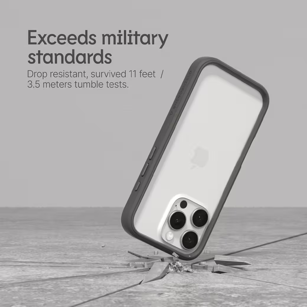 Rhinoshield รุ่น CrashGuard NX - เคส iPhone 16 Pro Max - สี Black