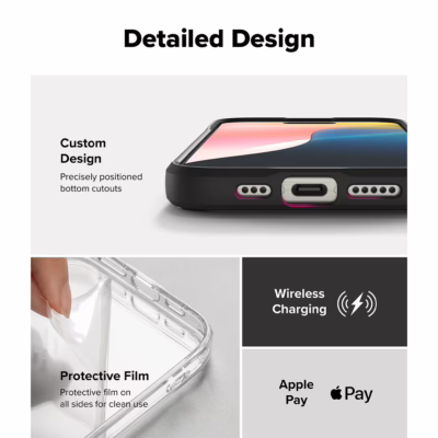 Ringke รุ่น Fusion Bold - เคส iPhone 16 Pro Max - สี Black