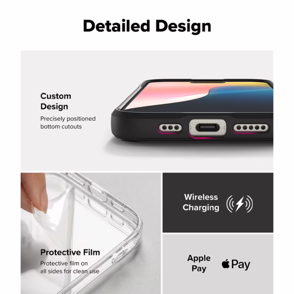 Ringke รุ่น Fusion Bold - เคส iPhone 16 Pro Max - สี Black