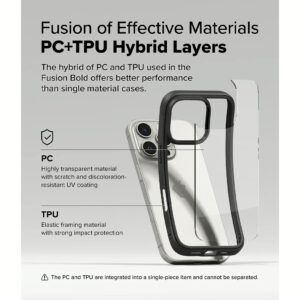 Ringke รุ่น Fusion Bold - เคส iPhone 16 Pro Max - สี Black