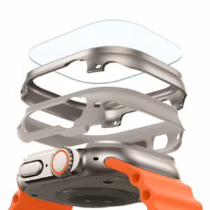 ESR รุ่น Armorite Protection Set - เคส Apple Watch Ultra (49mm) + ฟิล์มกระจก 2 ชิ้น - สี Titanium