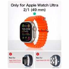 ESR รุ่น Armorite Protection Set - เคส Apple Watch Ultra (49mm) + ฟิล์มกระจก 2 ชิ้น - สี Titanium