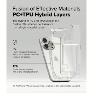 Ringke รุ่น Fusion Card - เคส iPhone 16 Pro Max - สี Clear 23 Ringke รุ่น Fusion Card - เคส iPhone 16 Pro Max - สี Clear