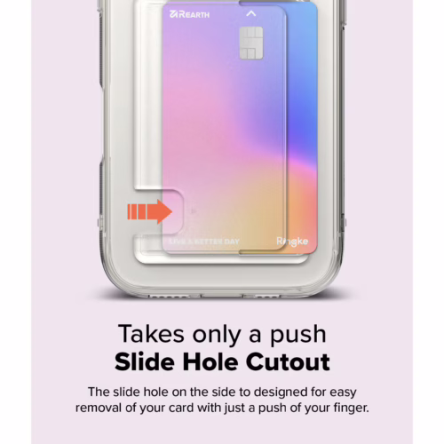 Ringke รุ่น Fusion Card - เคส iPhone 16 Pro Max - สี Clear