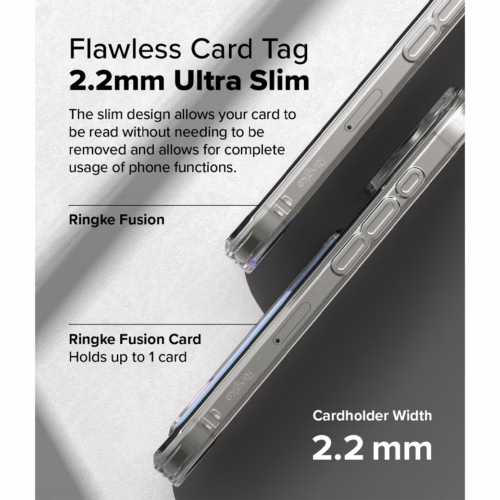Ringke รุ่น Fusion Card - เคส iPhone 16 Pro Max - สี Clear