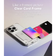 Ringke รุ่น Fusion Card - เคส iPhone 16 Pro Max - สี Clear