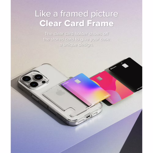 Ringke รุ่น Fusion Card - เคส iPhone 16 Pro Max - สี Clear