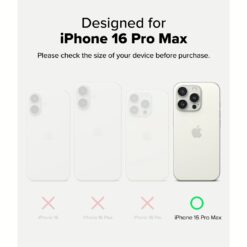 Ringke รุ่น Fusion Bold - เคส iPhone 16 Pro Max - สี Black