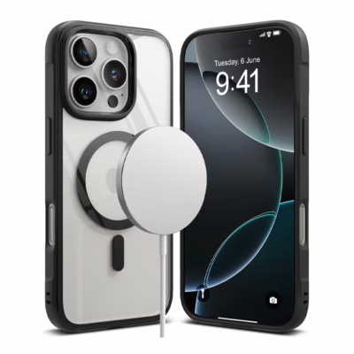 Ringke รุ่น Fusion Bold Magnetic - เคส iPhone 16 Pro Max - สี Black