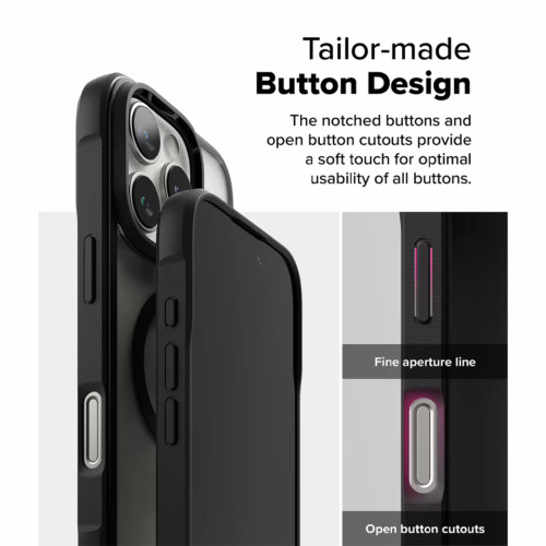 Ringke รุ่น Fusion Bold Magnetic - เคส iPhone 16 Pro Max - สี Black