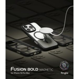 Ringke รุ่น Fusion Bold Magnetic - เคส iPhone 16 Pro Max - สี Black 17 Ringke รุ่น Fusion Bold Magnetic - เคส iPhone 16 Pro Max - สี Black