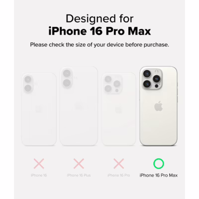 Ringke รุ่น Fusion Bold Magnetic - เคส iPhone 16 Pro Max - สี Black