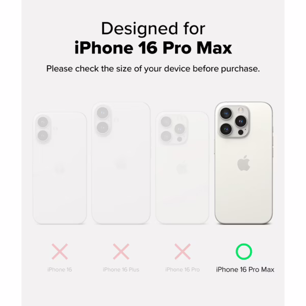 Ringke รุ่น Onyx Design - เคส iPhone 16 Pro Max - ลาย Camo Black