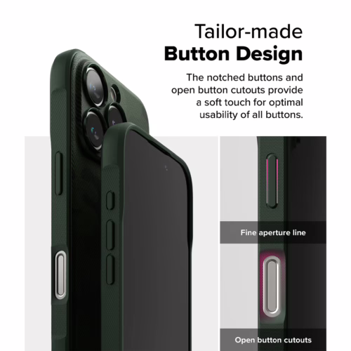 Ringke รุ่น Onyx Design - เคส iPhone 16 Pro Max - ลาย Camo Green