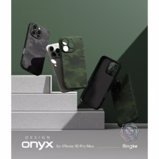 Ringke รุ่น Onyx Design - เคส iPhone 16 Pro Max - ลาย Camo Green