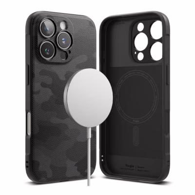 Ringke รุ่น Onyx Magnetic - เคส iPhone 16 Pro Max - ลาย Camo Black