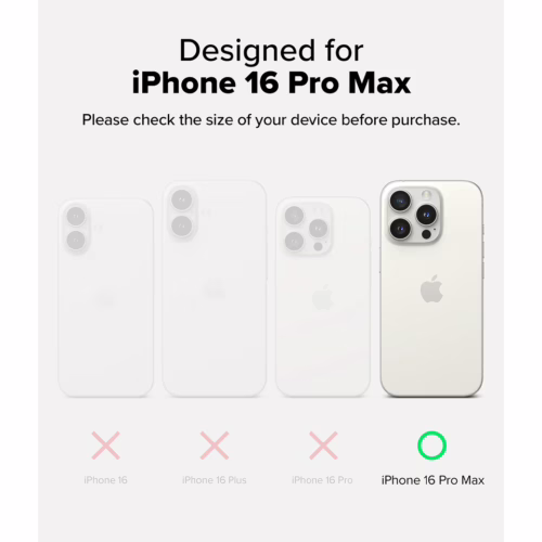 Ringke รุ่น Onyx Magnetic - เคส iPhone 16 Pro Max - ลาย Camo Black