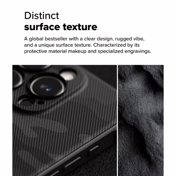 Ringke รุ่น Onyx Magnetic - เคส iPhone 16 Pro Max - ลาย Camo Black