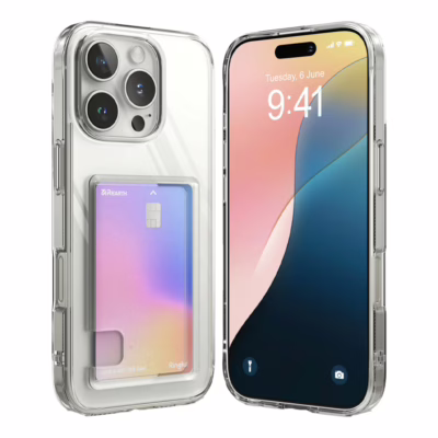 Ringke รุ่น Fusion Card - เคส iPhone 16 Pro - สี Clear