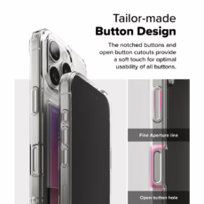 Ringke รุ่น Fusion Card - เคส iPhone 16 Pro - สี Clear