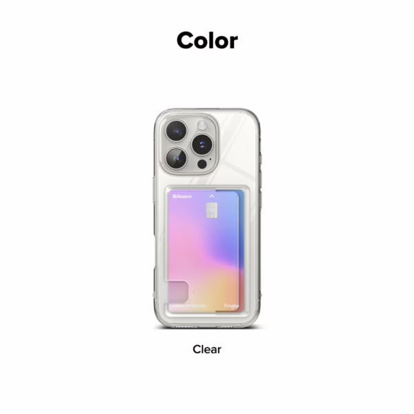 Ringke รุ่น Fusion Card - เคส iPhone 16 Pro - สี Clear