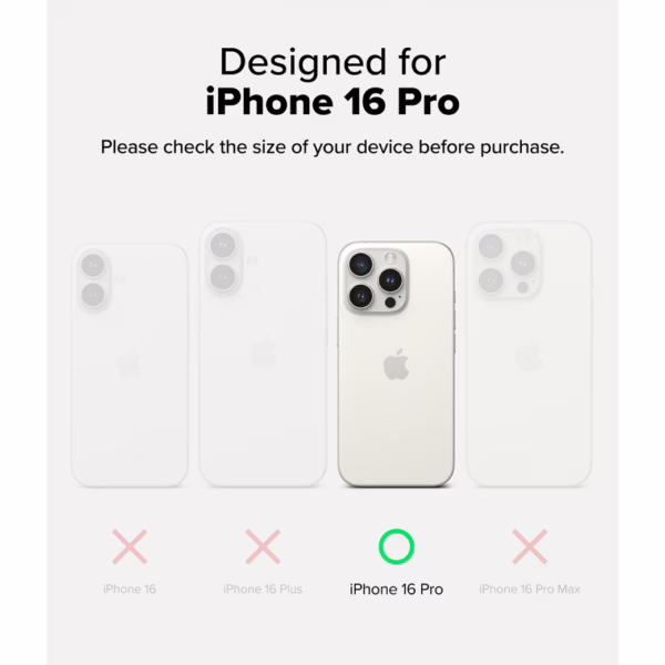 Ringke รุ่น Fusion Card - เคส iPhone 16 Pro - สี Clear