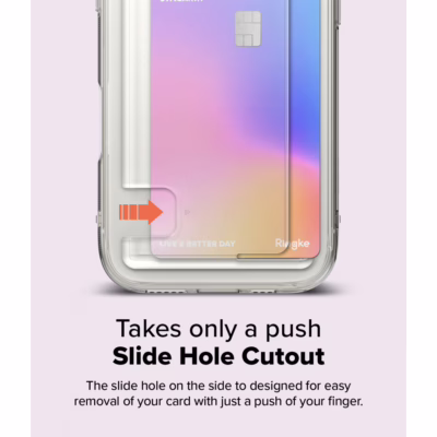 Ringke รุ่น Fusion Card - เคส iPhone 16 Pro - สี Clear