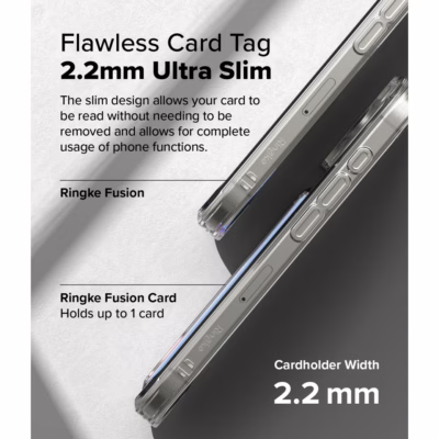 Ringke รุ่น Fusion Card - เคส iPhone 16 Pro - สี Clear