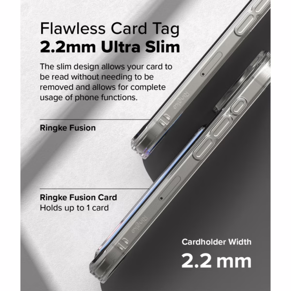 Ringke รุ่น Fusion Card - เคส iPhone 16 Pro - สี Clear