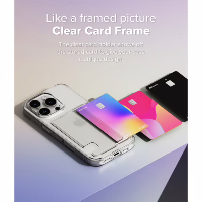 Ringke รุ่น Fusion Card - เคส iPhone 16 Pro - สี Clear