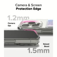 Ringke รุ่น Fusion Card - เคส iPhone 16 Pro - สี Clear