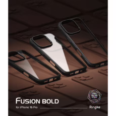 Ringke รุ่น Fusion Bold - เคส iPhone 16 Pro - สี Black