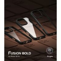 Ringke รุ่น Fusion Bold - เคส iPhone 16 Pro - สี Black